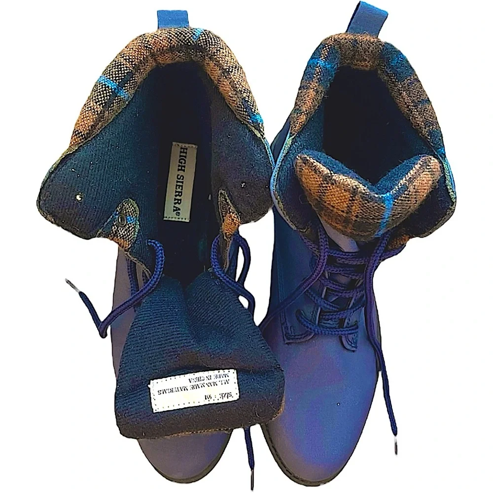 High Sierra Blue Men's Boots - Picture 4 of 12